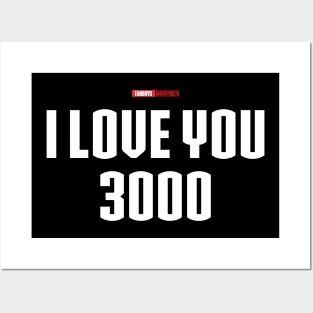 I Love You 3000 v2 (white) Posters and Art